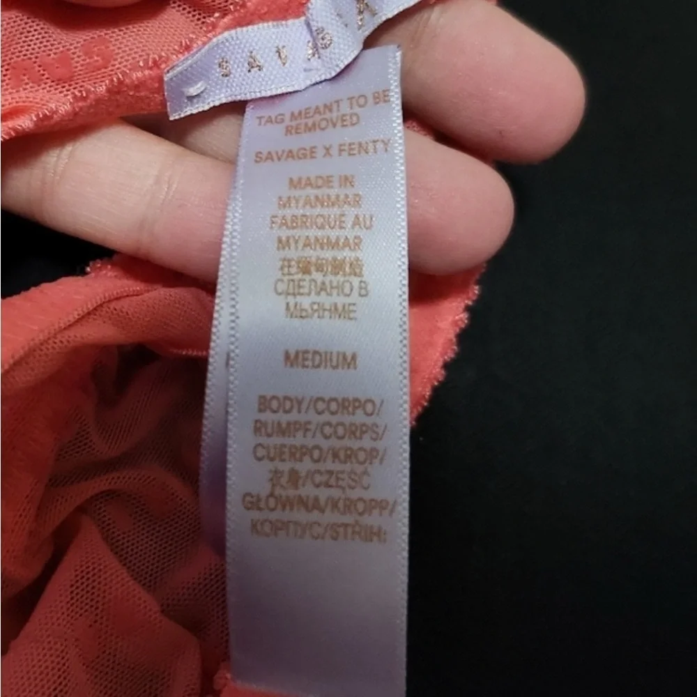 Savage X Fenty Logo Mesh Bralette – Size Medium 🔥💖
